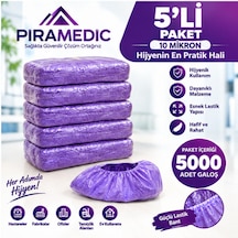 Piramedic Galoş 10 Micron 5000 Adet Mor Galoş