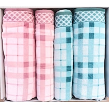 Özdilek Weave Yesıl-pembe Best Set Hamam Takımı Çok Renkli