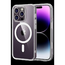Apple İphone 16 Pro Max Combo Sert Şeffaf Magsafe Kapak - Şeffaf