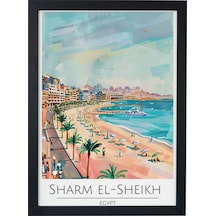 Sharm El Sheık Ahşap Çerçeveli Dekoratif Duvar Tablosu