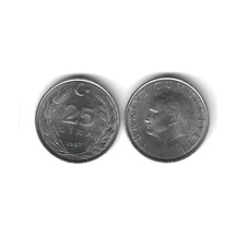 1987 Yılı Alüminyum Tedavül 25 Lira Çil