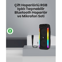 Taşınabilir Şarjlı Hoparlör Usb, Sd Kart, Aux Girişli - Lisinya