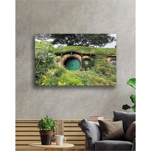 Hobit Evleri Cam Tablo 4mm Dayanıklı Temperli Cam Hobit Houses Glass Table 4mm Durable Tempered Gla