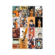 Anime-haikyuu Desenli 16 Lı Fotokart Seti