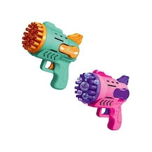 33 Kanal Işıklı Pilli Baloncuk Makinesi Köpük Tabancası Bubble Gun