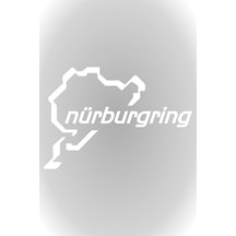 Nürburgring Sticker Araba Sticker Oto Cam Sticker 15 X 10 Cm Beyaz