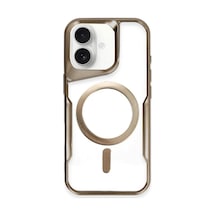 Apple İphone 16 Plus Kılıf Boyi Magsafe Silikon Kapak - Kahverengi 0.2M-Çok Renkli
