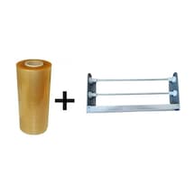 Streç Film Dispenseri Kayar Bıçaklı+1000X30Cm 8Mikron Streç