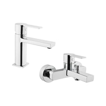 Artema Flo S Lavabo + Musluk + Banyo Batarya Seti Krom