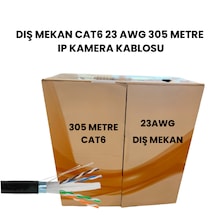 305 Metre Cat6 23 Awg Dış Mekan İnternet Kablosu