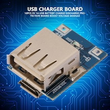 Kosona 10 Adet 3.7v Girişli 5v/1a Çıkışlı Usb Şarj Modülü - Yüksek Verimli Dıy Şarj Devresi Kartı