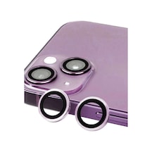 İphone 14 Raze Metal Kamera Lens - Mor Diğer