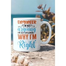 I'm Not Arguing Engineer Mühendis Komik Hediye Kupa Bardak, Qbm2306 Tek Renk