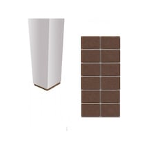 Koyu Kahve 35X55 Mm 2 Paket Yapışkanlı Sandalye Koltuk Mobilya A