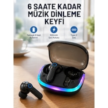 Zenvia Enc Mikrofonlu Bluetooth 5.4 Kablosuz Kulaklık 40ms Düşük Gecikmeli Tws Kulaklık Znv2026