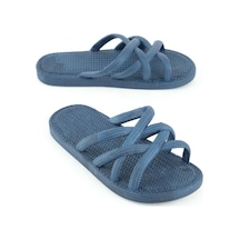 Gezer Yazlık Kaydırmaz Taban Kız Çocuk Terlik Lacivert