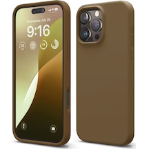 İphone Uyumlu 16 Pro Max Kılıf Nano Lansman Silikon Kapak Kahverengi