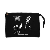 Darkthrone Transilvanian  Siyah Clutch Cüzdan / El Çantası Siyah