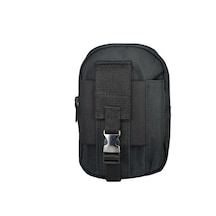 Taktikal Telefonluklu Molle Sistem 610d Bel Çantası Siyah