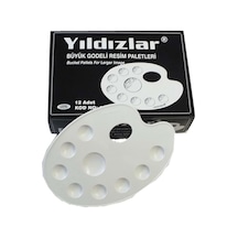 Yıldızlar Büyük Godeli Oval Resim Paleti