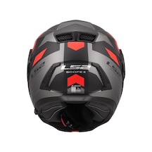 Ls2 Scope 2 Durıa Kask Siyah Vizör Mat Siyah Kırmızı