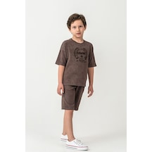 U.S. Polo Assn. U.s. Polo Assn Erkek Çocuk Bermuda 2'li Takım Çikolata-2530 Kahverengi