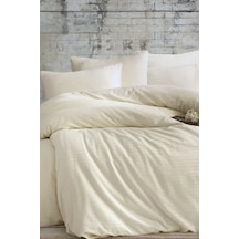 Nevresim Dünyası Çift Kişilik Saten Nevresim Takımı Basic Stripe (535144055) Çok Renkli