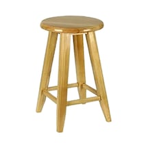 Yuvarlak Tabure Naturel 45 Cm