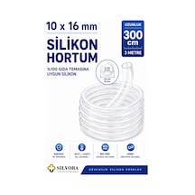 %100 Silikon Hortum 10x16 Mm-iç Çap 10 Mm-dış Çap 16 Mm-3 Metre-gıda Temasına Uygun, Şeffaf, Esnek - 908586338