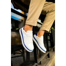 Ch979 Santoni Gbt Spor Erkek Ayakkabı Beyaz/mavı 001