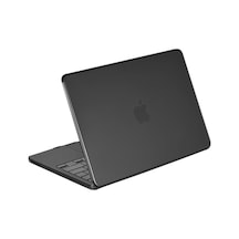 Apple Macbook Neo Şeffaf Macbook Kapak - Siyah Çok Renkli