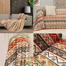 Latuda Concept SoftMicro Etnik Desenli Boho Koltuk Örtüsü 130 x 180 CM