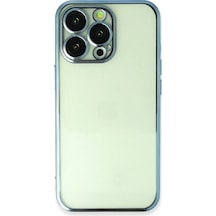 Newface - 146 - İphone 13 Pro Kılıf Razer Lensli Silikon - - Edntrend - Açık Mavi
