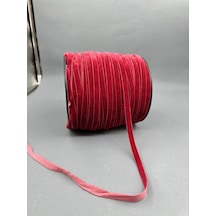 Paşateks- 1 Cm Düz Kadife-5 Metre -k.bordo