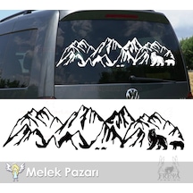 Ayılar Ve Dağ Kamp, Karavan, Off Road Sticker
