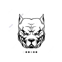 Kızgın Duran Bulldog Köpeği Etiket Sticker 17Cm