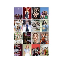 Kpop - İtzy Grubu Desenli 4 No Tasarım 16' L Fotokart Seti