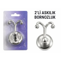 İkili Askılık Bornozluk Krom