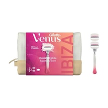 Gillette Venus Comfortglide Sugarberry Tıraş Makinesi+2 Adet Yedek Başlık + Çanta