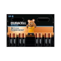 Duracell Optimum Powerboost Aa Kalem Pil 8'li - 4 Adet Tarı Beyaz