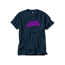 Black Sabbath Purple Yazı Lacivert Tişört Lacivert