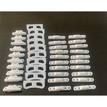 20 Pencere Sineklik Menteşesi 10 Tutamak 10 Çıtçıt Set