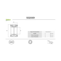 Ön Teker Rulmanı Trafıc Iı-megane Iı-vıvaro-espace Iv-prımastar Abs Li 45x88x39 Valeo 701207358/ 4412598/ 7701207966