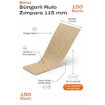 115 Mm Süngerli Rulo Zımpara 150 Kum 50 Cm Esnek Yumuşak Tabanlı