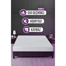 Sıvı Geçirmez Pamuklu Fıtted 160x200 Yatağınızı Terletmez. Beyaz