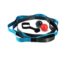 Kosona Güçlendirme, Esneklik Ve Kas Rafası İçin Yoga Egzersiz Seti: 10 Döngülü Esnek Kemer, 2 Masaj Topu Ve Kapı Kancası