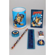 X Dekomus Lisanslı Paw Patrol Rescue Crew Collection 7'li Kırtasiye Seti Metal Kalemlik,not Defteri,kurşun Kalem,cetvel,silgi,kalemtraş,ataç Seti Diğer