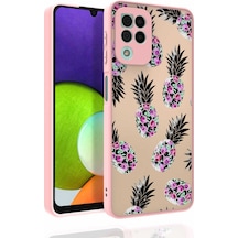 Galaxy Uyumlu A22 4g Kılıf Desenli Kamera Korumalı Parlak Tchs Nora Kapak - No1 NO1