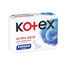 Kotex Ultra Hijyenik Ped Gece 6'lı - 8 Adet Tarı