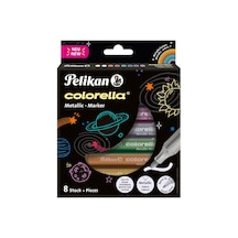 Pelikan Keçeli Kalem Colorella Metalik 8 Renk Keçeli Boya Kalemi
